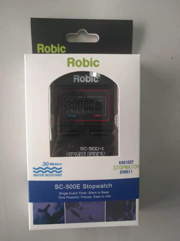 What's in the Box? Your Robic SC-500E comes with the Stopwatch,  Breakaway Safety Lanyard with Adjustable keeper, long life battery; clear, easy to follow Instruction Booklet and one year factory warranty