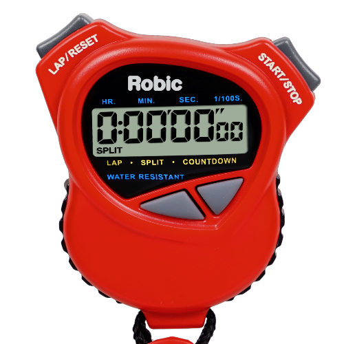 Robic 1000W Dual Stopwatch with High Precision Countdown Timer- Red