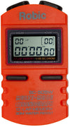 Robic SC-505W is the most popular stopwatch anywhere. Easy enough for Mom and Dad, powerful enough for a Coach. Orange