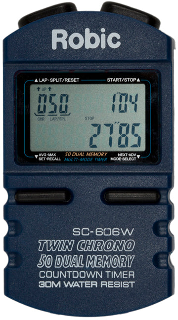 Robic SC-606W 50 Dual Memory Stopwatch with Multi Function Countdown Timer