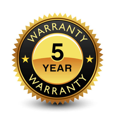 Add 48 full months of Factory warranty service coverage with this special Five Year warranty coverage.
