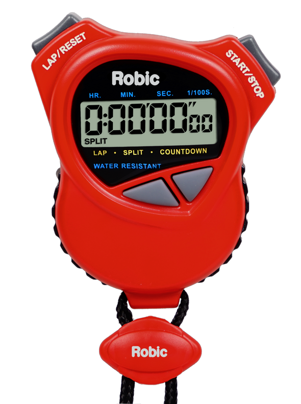 Robic 1000W Dual Stopwatch with High Precision Countdown Timer- Red